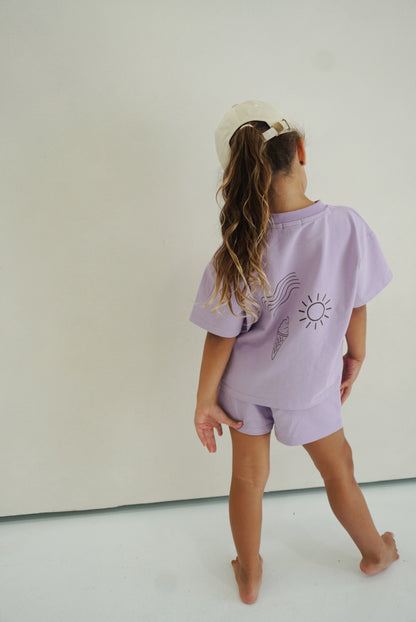 Lilac rise tee